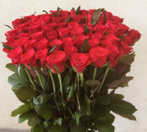 還暦祝い赤バラ60本花束