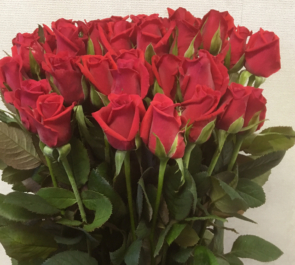 北海道 誕生日プレゼントに赤バラ花束35本